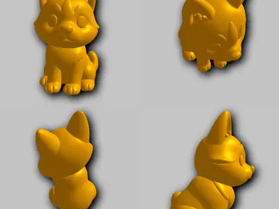 Husky - Kawaii Animals Collection 3D print model