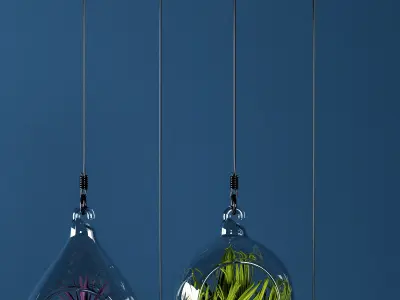 Hanging bowl vase 4 3D model