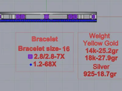 Bracelet 3D print model