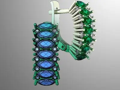 Earrings 24 3D print model