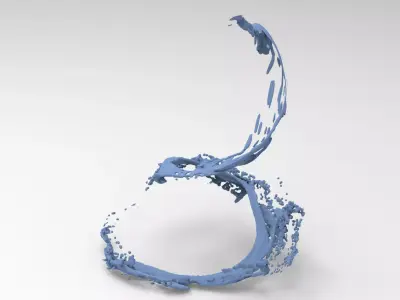 Dragon water splash 9  3D model