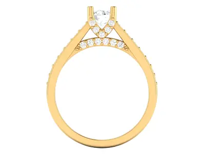 Ring Empire Natural Diamond Ring 3D print model