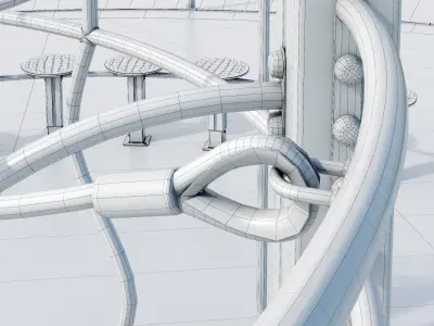 Children playground Sports ground 3D model