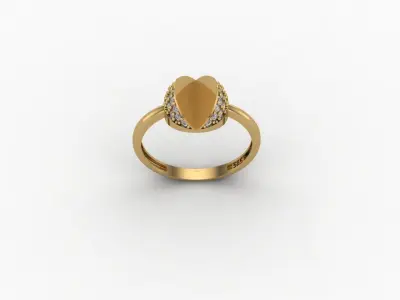 gold ring pint jewelry model 3d stl 3D print model shop