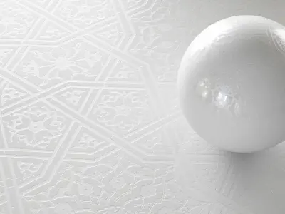  Islamic ornament Uzbek Ceramic mosaic 3D model