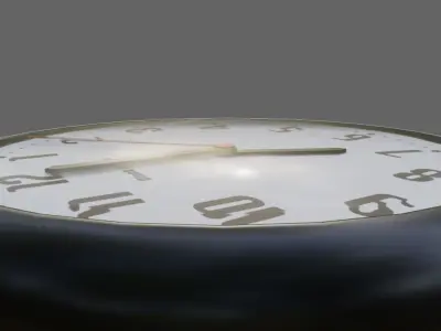 Wall Clock - Relogio de Parede Low-poly 3D model