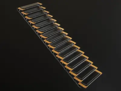 Sci-fi stairs 3D model