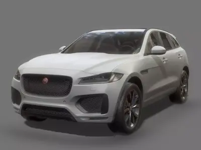 Suv Car Game Ready Low-poly 3D model