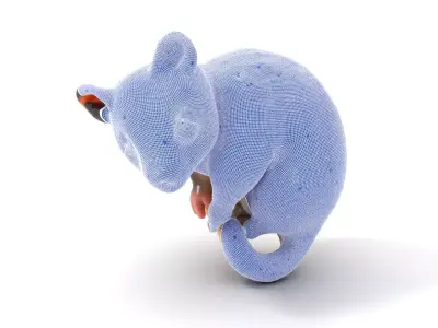 Curious Possum Creature model pack Low-poly 3D model