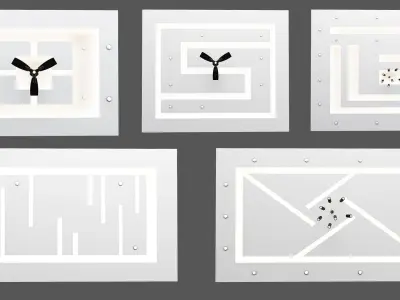 25 False Ceiling Design  Modern knauf  - Ceiling object    Vol 1 3D model