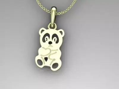 panda pendant 3D print model