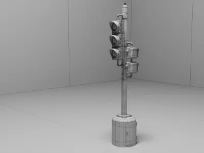 traffic light Free 3D model purchase