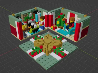 Wikibricks3D - 40292 Christmas Gift 3D print model