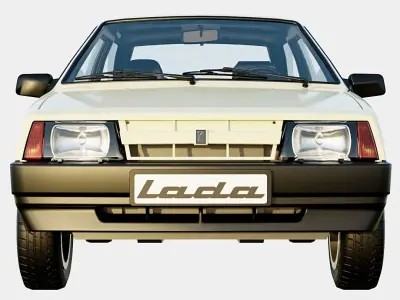 Lada VAZ 2108 1984 91 Spec Low-poly 3D model