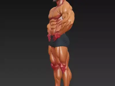 Bodybuilder Man 01 3D print model