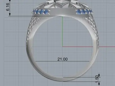 Men ring 3D print model 3D print model