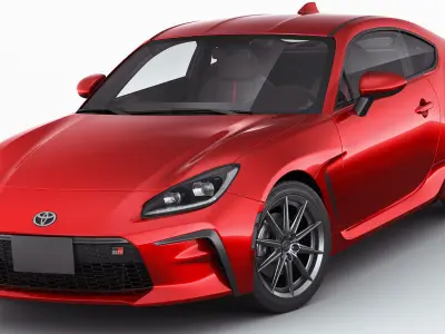 Toyota GR 86 2022 with interior 3D model