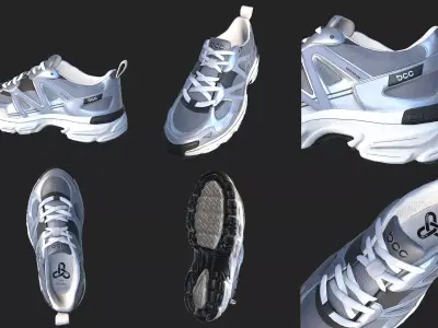 Blackyak trekking shoes 3D model