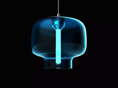Deco hanging lamp 3 Free 3D model