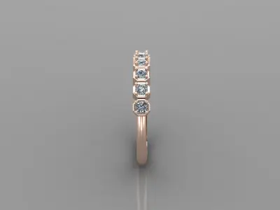 Solitaire Ring Version 1 SR48 3D model