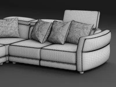 Natuzzi Notturno sofa 3D model