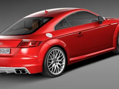 Audi TTS Coupe 2015 3D model