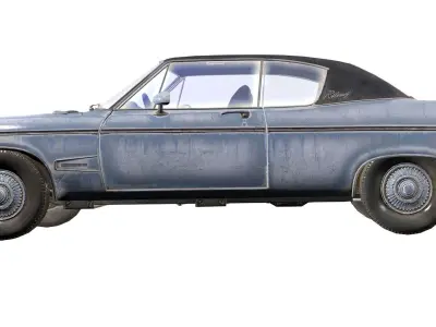 Generic Coupe Car Low-poly 3D model