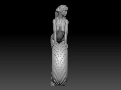 SEXY MECHANIC GIRL 4 3D print model