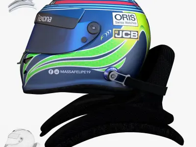 Massa helmet 2017 Low-poly 3D model