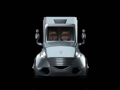 E-Truck Evolution Low-poly 3D model