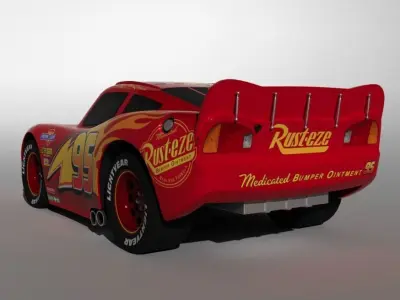 Mcqueen Lightning Cars 3D model High quality 3D print model
