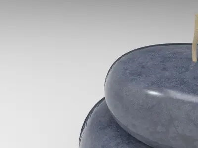 Beal Candle Low-poly 3D model