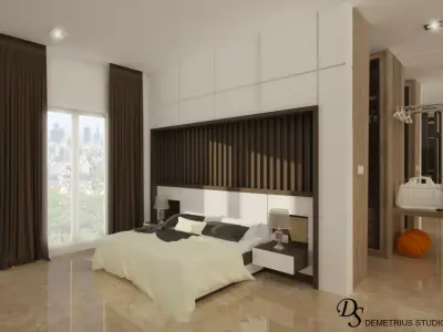 Yellow Bedroom Sets 3D model