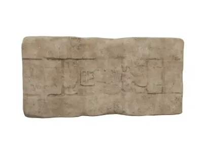 Egypt Ancient Stone Carving v1 001 Low-poly 3D model