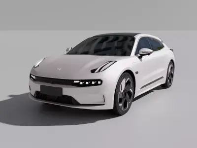 Zeekr 001 Low-poly 3D model