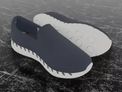 SKECHERS GO WALK SMART 2 3D SHOES Low-poly 3D model