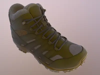 Military Boot Low-poly 3D model purchase