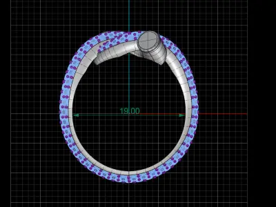 Jewellery Ring women 3D print model