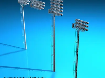Arena lights collection 3D model