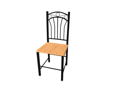 Seat Chair Low-poly 3D model