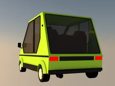 Cartoon car  Low-poly 3D model