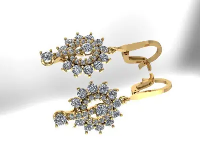 earrings jewellry 3d 3D print model