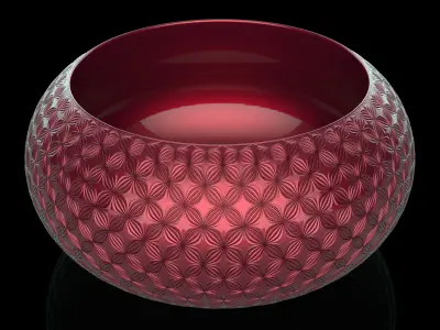 globepol glass vase 3D print model