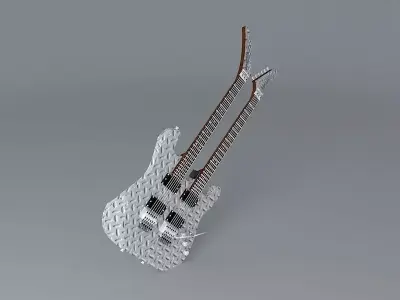 Kramer double trouble guitar Free 3D model