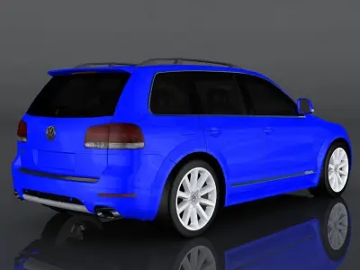 Volkswagen Touareg Low-poly 3D model