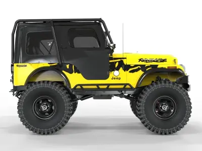 1980 Jeep CJ5 Classic Off Road 3D model