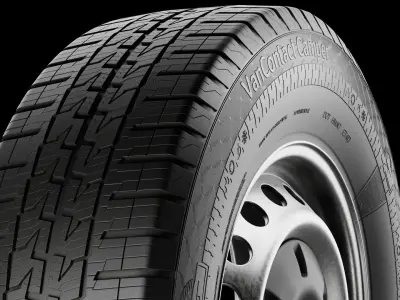 RV Motorhome wheel Van Contact Camper Continental 3D model