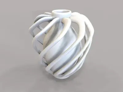 Vase 08 Low-poly 3D model