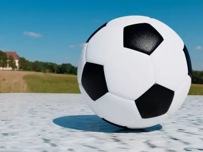 Football Soccer Low-poly 3D model
