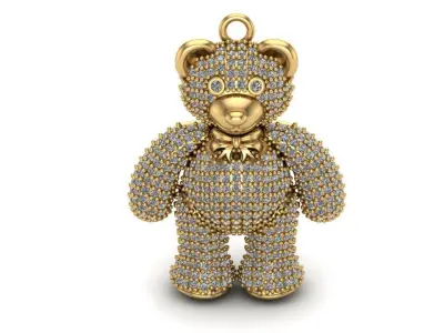 DIJE OSO  TEDDY ESCUALIZABLE-TEDDY BEAR-PENDANT 3D print model